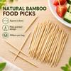 200pcs Natural Bamboo Toothpicks, Approx.6.5cm Appetizer Picks