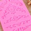 Silicone World Style Retro Relief Decoration For Flipped Sugar Silicone Molds Cake Edge Fondant Molds Chocolate Baking Tools