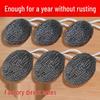 Large Encrypted Stainless Steel Wool Ball with Lanyard - Kitchen Pot Brush & Dishwashing Wire for Cleaning Oil Stains & Rust.
