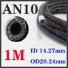 Fuel Hose Oil Gas Line 1M  AN4 AN6 AN8 AN10 AN12 AN16 AN20 Cooler Hose Line Pipe Tube Nylon Stainless Steel Braided CPE Rubber