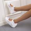 New Large-sized Air-cushioned Low-top Velcro Single-toe Women's Shoes