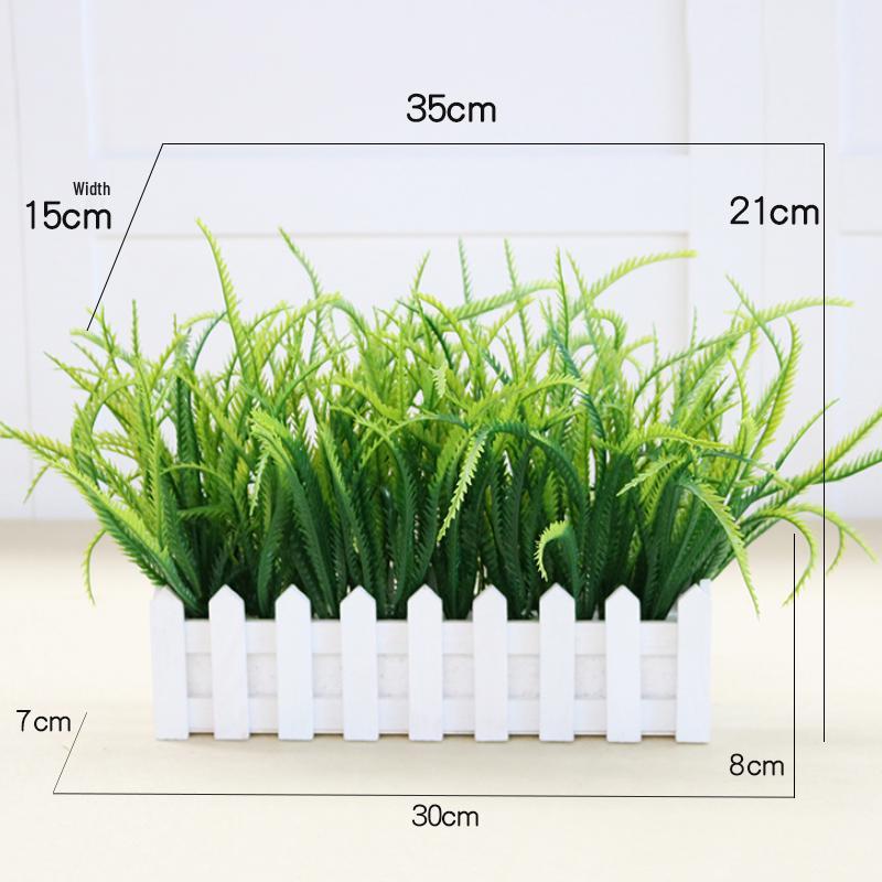 Arrangement de Pothos, Herbe Artificielle et Fleurs en Soie pour la Décoration de la Maison