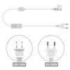 220V 110V LED Strip Power Plug Flexible Supply Plug With Switch  for LED Strip Light