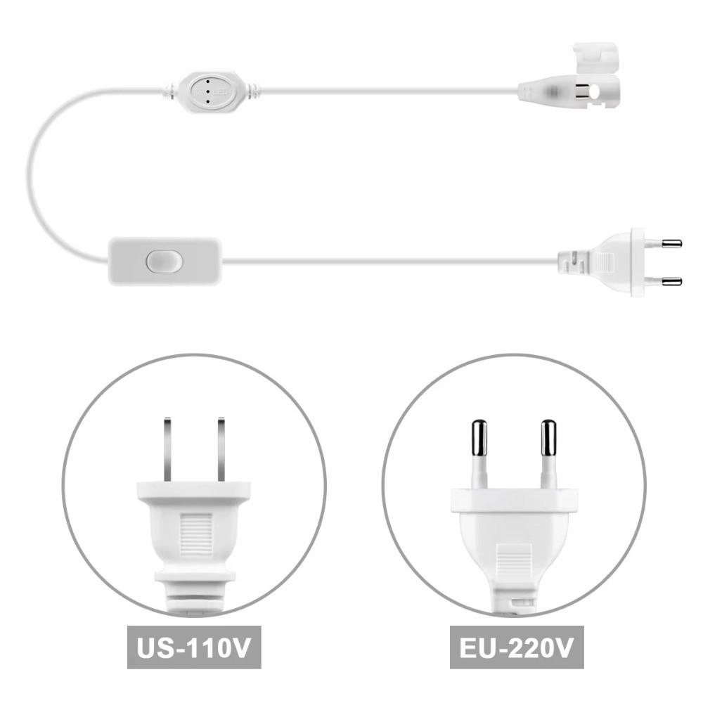 220V 110V LED Strip Power Plug Flexible Supply Plug With Switch for LED Strip Light