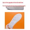 Versatile Women's White Slip-on Shoes - Autumn/Winter Flat Leather Sneakers for Nurses and Students