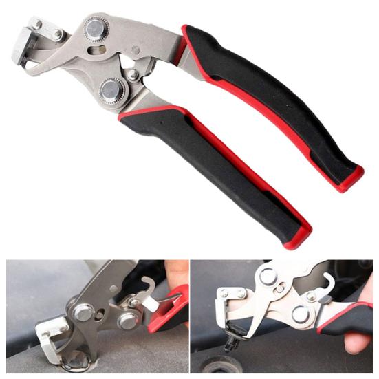 Car Clip Pliers Stainless Steel Car Snap Pliers Heavy Duty Spring Loaded Clamp
