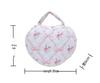 Floral Print Portable Makeup Bag with Large Capacity