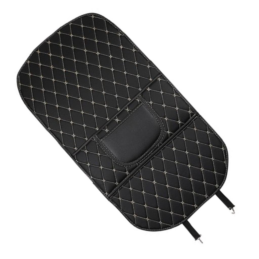 Car Seat Back Shield PU Leather Rear Seat Protector Kick Protection Mat Cover Easy To Clean Wear