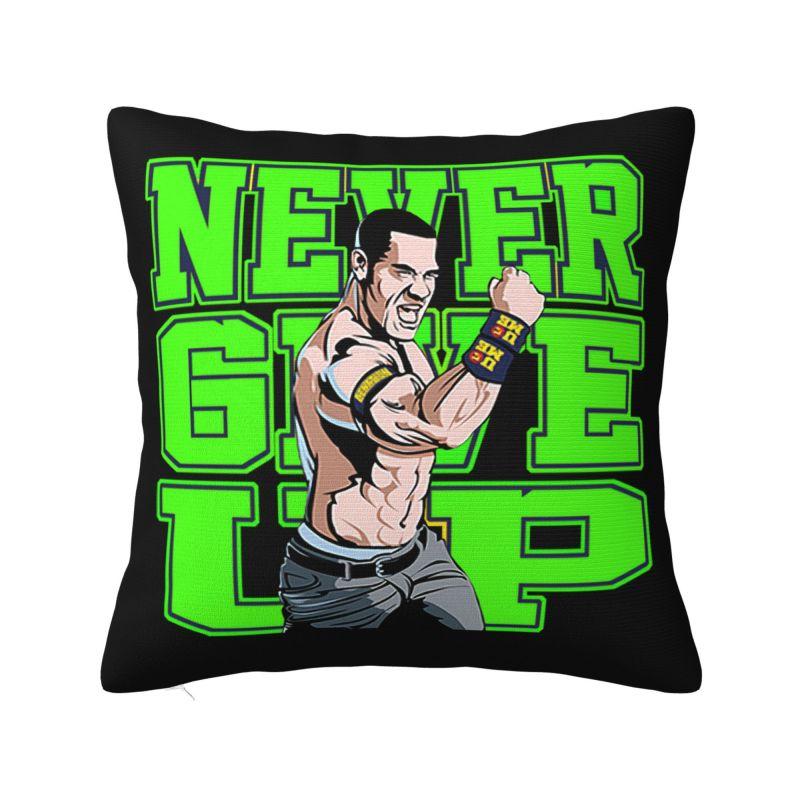 

WWE John Cena U Cant See Me Pillow Home Decorative Kawaii Cushion Decoration Salon Square Pillowcase 30x30cm 12x12in