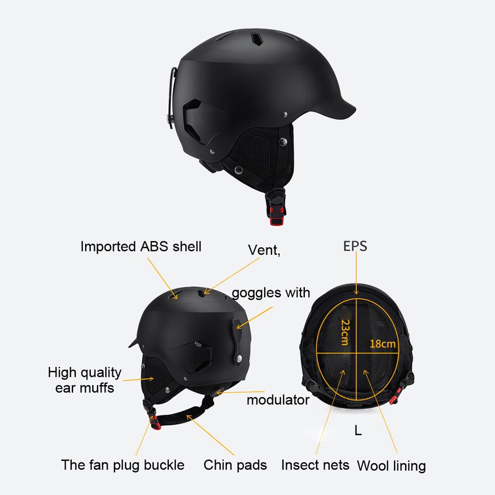 Winter Warm Cycle Helmets Adjustable Motorcycle Electric Bike Safety Cap Men Women Outdoor Ski Snowboard Bicycle Helmets