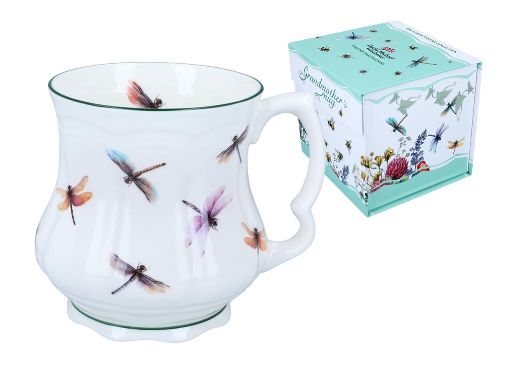 Grandma's Mug Dragonflies Carmani Ceramic Mug Gift For Tea 300Ml Decorated