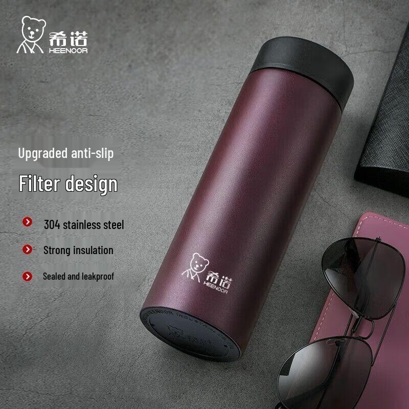 Heenoor Men s Large Capacity Thermos with Tea Filter