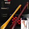 Magnetic Solid Wood Long Handle Shoehorn