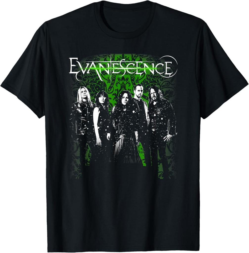 Evanescence Band Logo Box Graphic 2026 T Shirt Cotton Unisexs Womens TShirt Y2k Vintage Casual Summer New T Shirt Fans Gifts