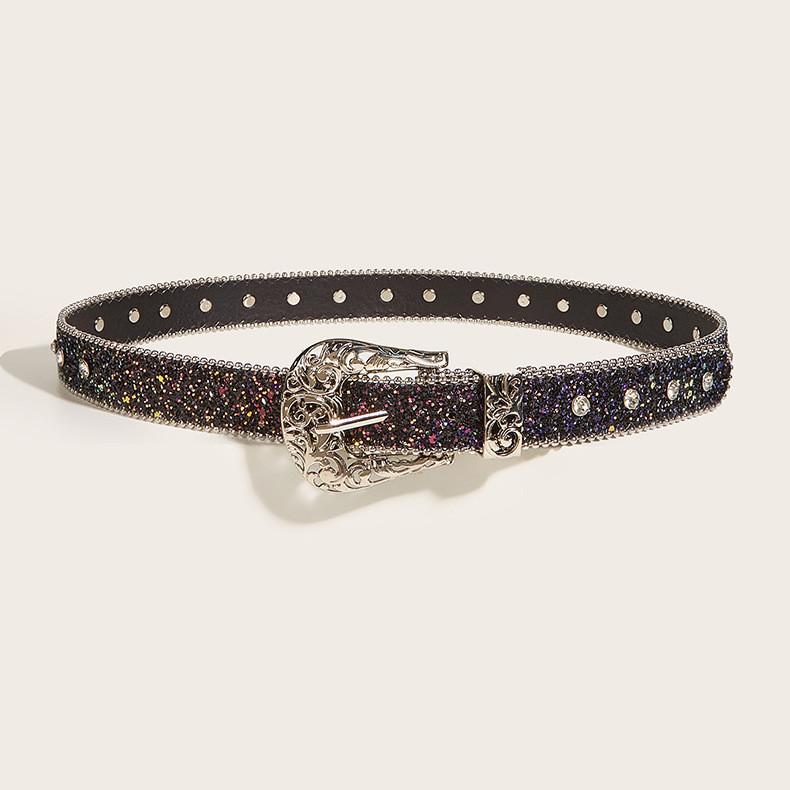 Unique Water Drill Belt With European And American Fashion Design Ins Style