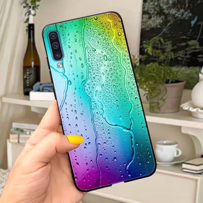 Phone Case For Samsung Galaxy A30s A50 Case Cute Silicone Black Back Covers on For Coque Samsung A50 s A50s A 30s Cover Bumper