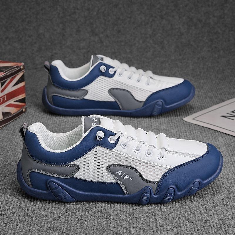 Men Casual Sneaker 2025 New Summer Breathable Comfortable Outdoor Walking Sports Shoes Fashion PU Leather Male Casual Shoes