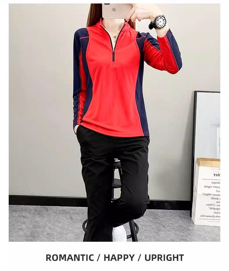 Women's Quick-Dry Long-Sleeve Sport T-Shirt - Breathable, Sweat-Wicking, Slimming, Perfect for Running and Hiking