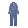 Kaslead New Arrival Women's Clothing Fashion Style Fashion Minimalist Casual Denim Jumpsuit 1879227