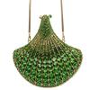 Clutch bag scalloped diamond high-end rhinestone dinner bag banquet party annual meeting clutch