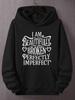 I Am a Beautifully Shattered Perfect Oversized Hoodie for Men, Plus Size