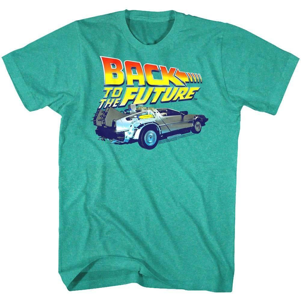 Back to The Future DeLorean Men Green T Shirt M