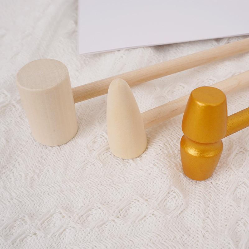 DIY new creative wooden small wooden hammer children's multi-functional toy mini small wooden hammer wooden crafts