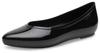 Crocs Brooklyn High Shine Pointed Flats, Black, 22cm