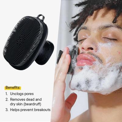 Spazzola in Silicone per la Pulizia del Viso per Uomini e Donne Spazzola per la Pulizia del Viso in Silicone Spazzola Manuale per la Pulizia Cura della Pelle Spazzole per il Viso