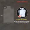 100Pcs Clear Smooth Raised Card Sleeves Transparent Pull Tab Protectors for  Trading Card Storage