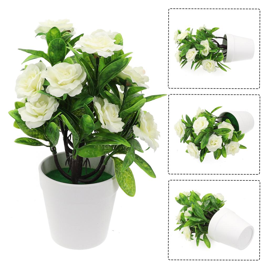 Artificial Fake Potted Flower Plant Bonsai Outdoor Indoor Garden Home Decor