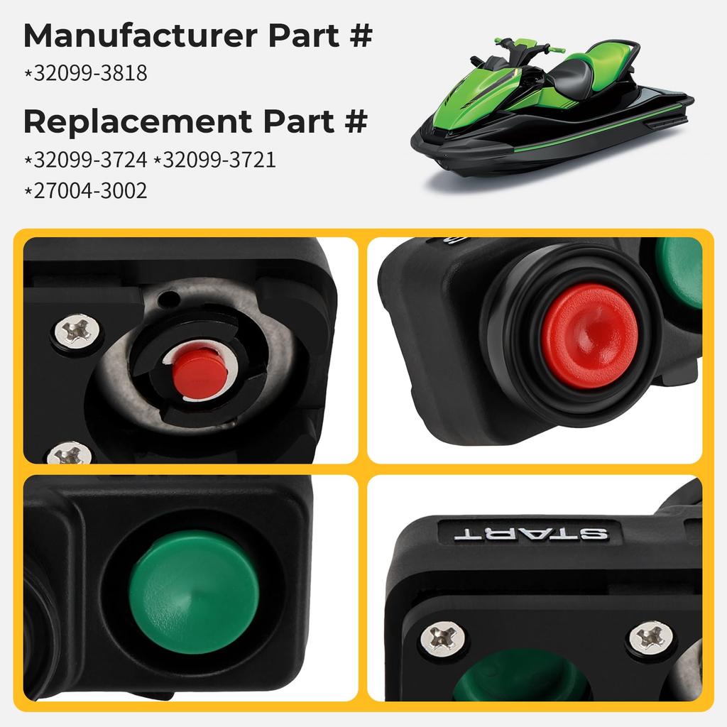 M MATI Cabo de Segurança de Atualização Interruptor de Parada de Emergência para Kawasaki