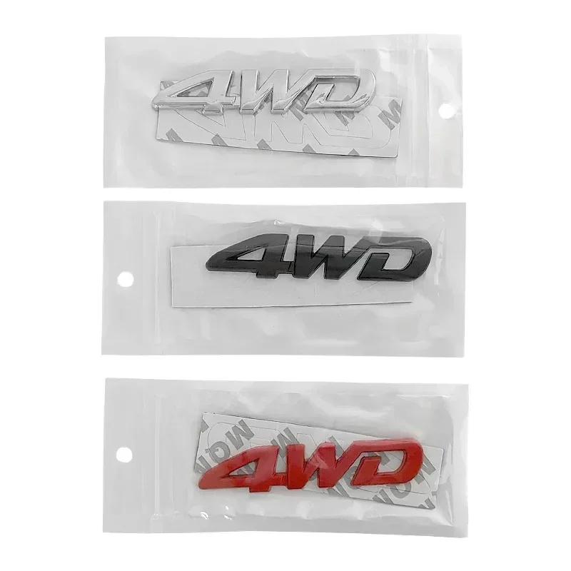 3d Metal 4WD Logo Rear Boot Trunk Badge Emblem Tailgate Car Sticker Decals for Toyota RAV4 Accessories
