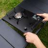 Outdoor IGT Table Adjustable Height Folding Roll Table Gas Stove Barbecue Grill Kit BBQ Picnic Table Camping Equipment