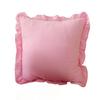 Copricuscino Decorativo a Volant per Divano Letto Quadrato, Federa a Quadri in Cotone con Bordo Arricciato, Cuscini Monocolore 18x18 Pollici 20x12 Copertura Decorativa per