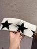 Knitted Star Pattern Headband For Women Elastic Bandeau Sports Headwrap Sweat Absorb Nonslip Stretchy Workout Hairband Quality
