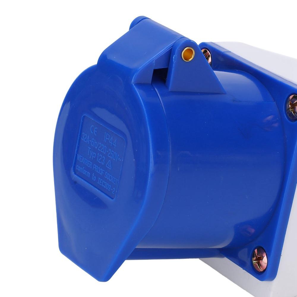 3 Cores 3‑Pin Industrial Socket 220-250V Industrial,Power Socket  Chemical Industry