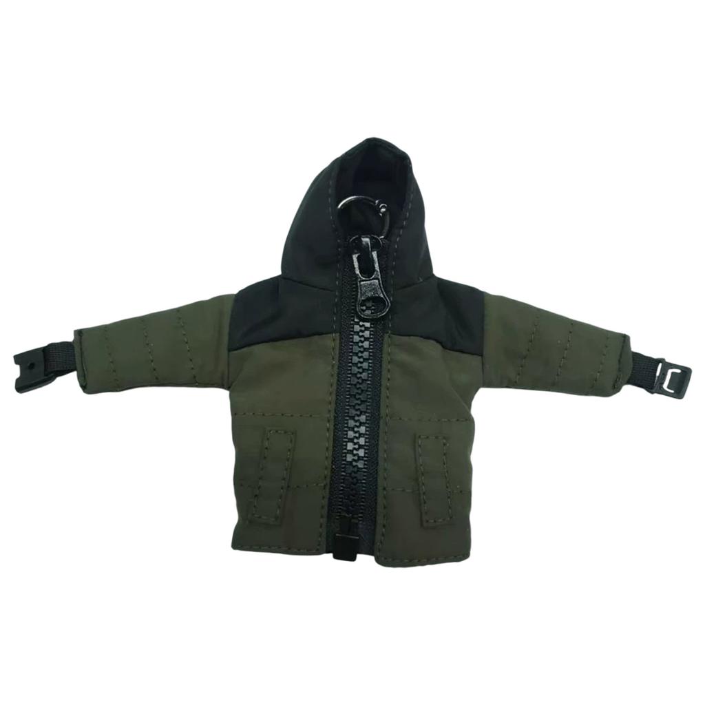 Mini Puffer Coat Keychain Compact Lightweight Design Portable Nylon Key Ring for Commuting Travel Outdoor Enthusiasts