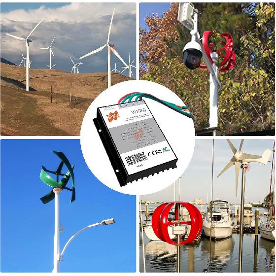 400Watt 500Watt 600Watt Wind Turbine Generator Controller IP67 Waterproof 12V/24V Automatic Controller AC to DC
