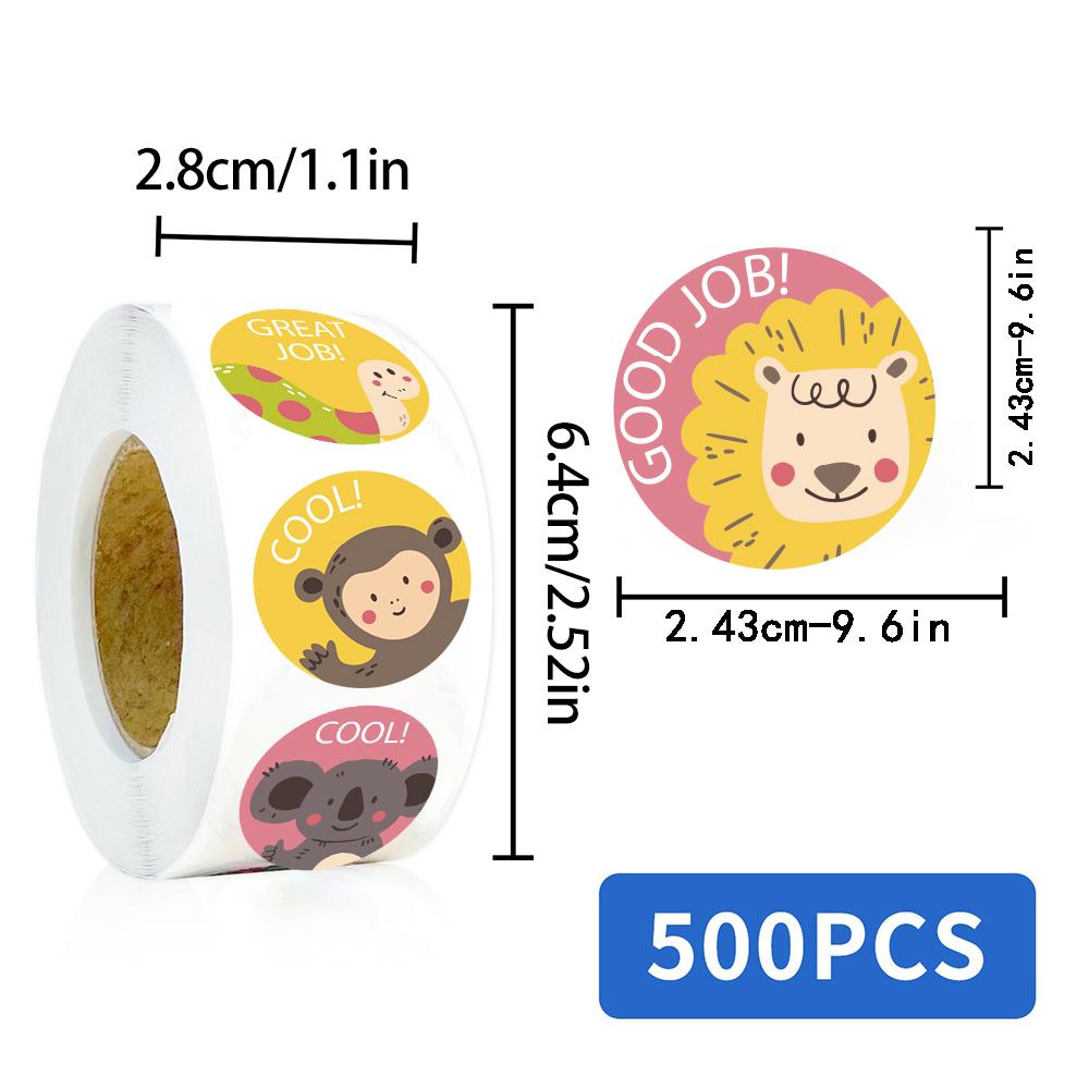 500/1000PCS Teacher Rewards Rall Stickers Gifts Personalize Phone Casual Laptop Luggage Gift Casual Home Decoration Decals Stick