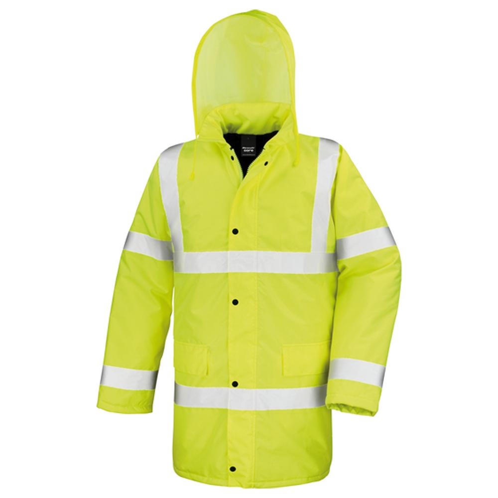 Result Safe-Guard Mens Motorway Hi-Vis Coat