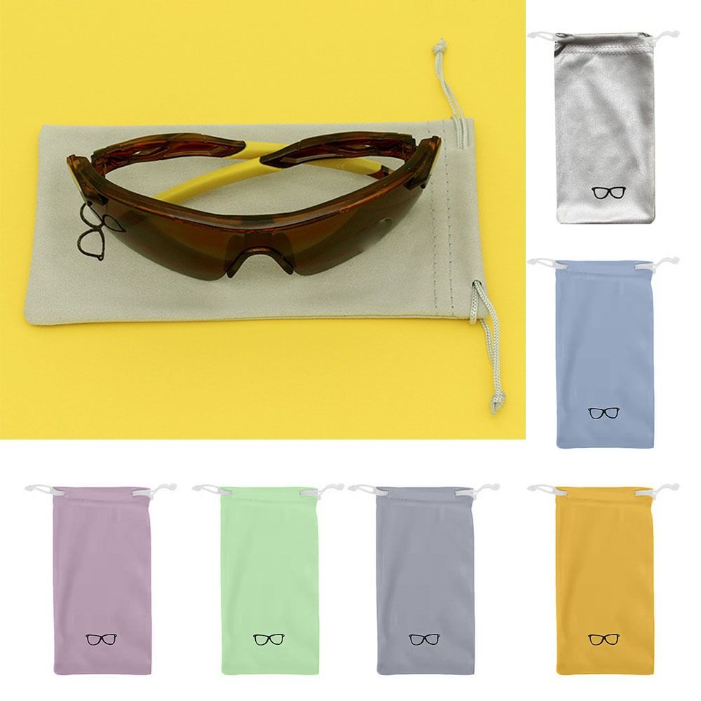 Microfiber Glasses Cloth Storage Bag Dustproof Myopia Glasses Case Eyewear Protector  Men Women