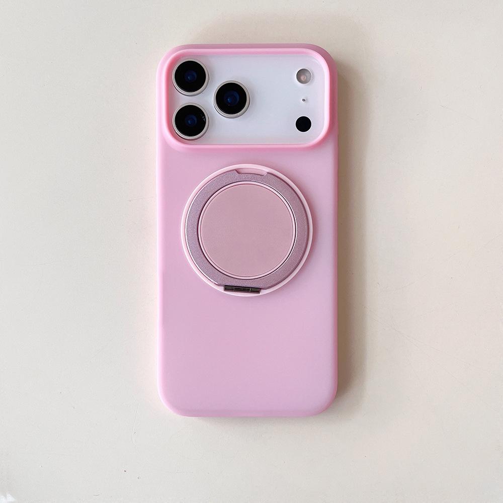 IP17 Promax Liquid Silicone Magnetic Phone Case with 360° Rotating Stand