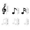 6-delat set med musikalnoter kylskåpsmagneter Kreativa musikalnoter kylskåpsmagneter Foton Kommentarer Klistermärken Heminredning