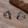 Geometrischer Stecker für Männer Edelstahl Dreieck Wrap Ohrringe Punk Cool Jungen Anti Allergie Schmuck Geschenk für Ihn Männlich