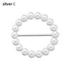 T-shirt Pearl Fixed Buckle Shirt Hem Decorative Buckle Silk Scarf Buckle Clothes Tighten Knotted Buckle Ring