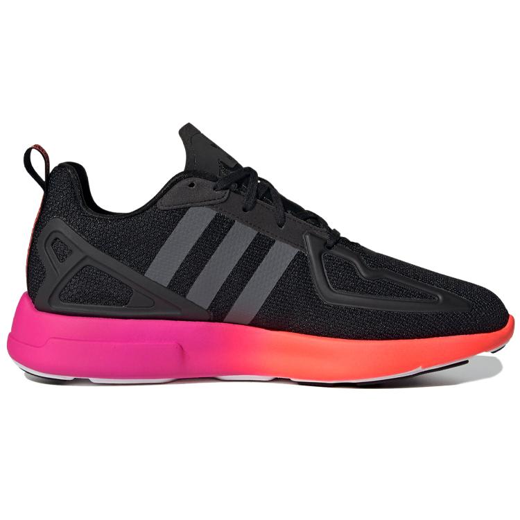 Adidas ZX 2K Flux 'Gradient Sole - Core Black' (Unisex) Core Black / Grey / Shock Pink Casual Shoes FV9970