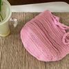 Sac fourre-tout en tricot grande capacité couleur unie pour femme, sac à main d'été pour les vacances à la mer, sac à bandoulière au crochet pour dames
