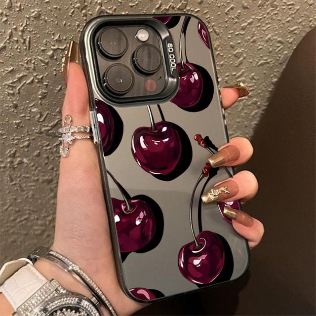 

17 16 15 14 13 12 11 Pro Чохол Червона Вишня Чохол для Телефону Для iPhone XS Max XR X 7 8 Plus 16E Протиударні Бамперні Чохли iPhone XR. червоний