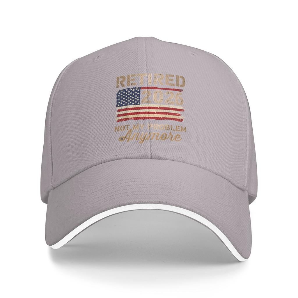 Retired  Not My Problem Anymore Us Flag Retirement Casual Baseball Cap Summer  Trucker Hat Adjustable Outdoor Hip Hop Hats